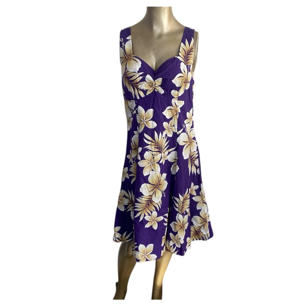 Vintage Pacific Legend Hawaiian Dress Medium Women Tropical USA 100% Cotton